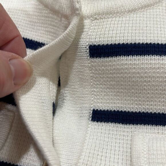 Crewcuts bw161 Navy and white Girls' Emilie sweater lady jacket in stripe NWT si - Picture 9 of 10